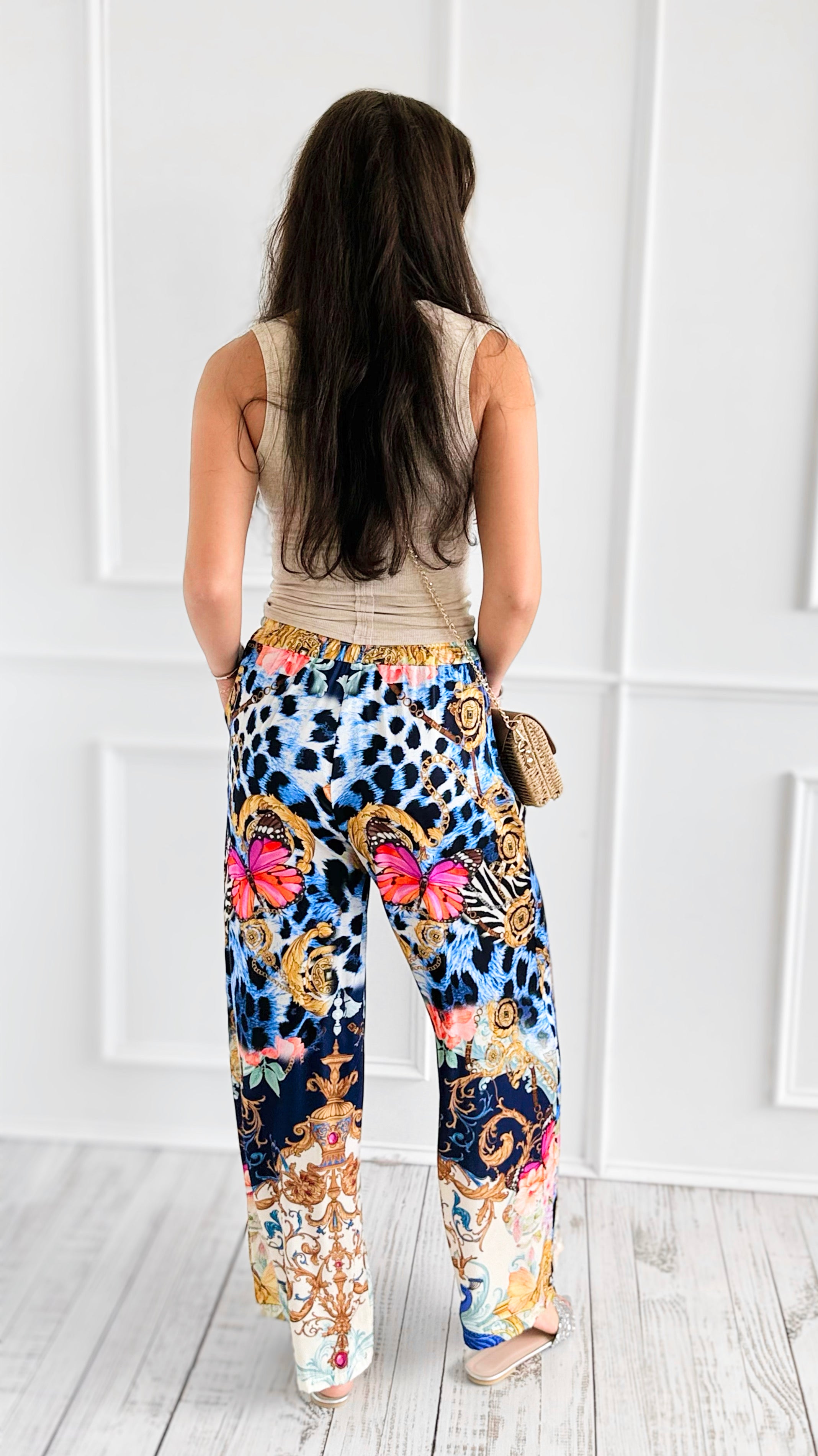 Whimsical Baroque Italian Pants-100 Pants-K2-Coastal Bloom Boutique, find the trendiest versions of the popular styles and looks Located in Indialantic, FL