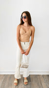 Cross-back Metallic Sweater Tank-100 Sleeveless Tops-MISS LOVE-Coastal Bloom Boutique, find the trendiest versions of the popular styles and looks Located in Indialantic, FL