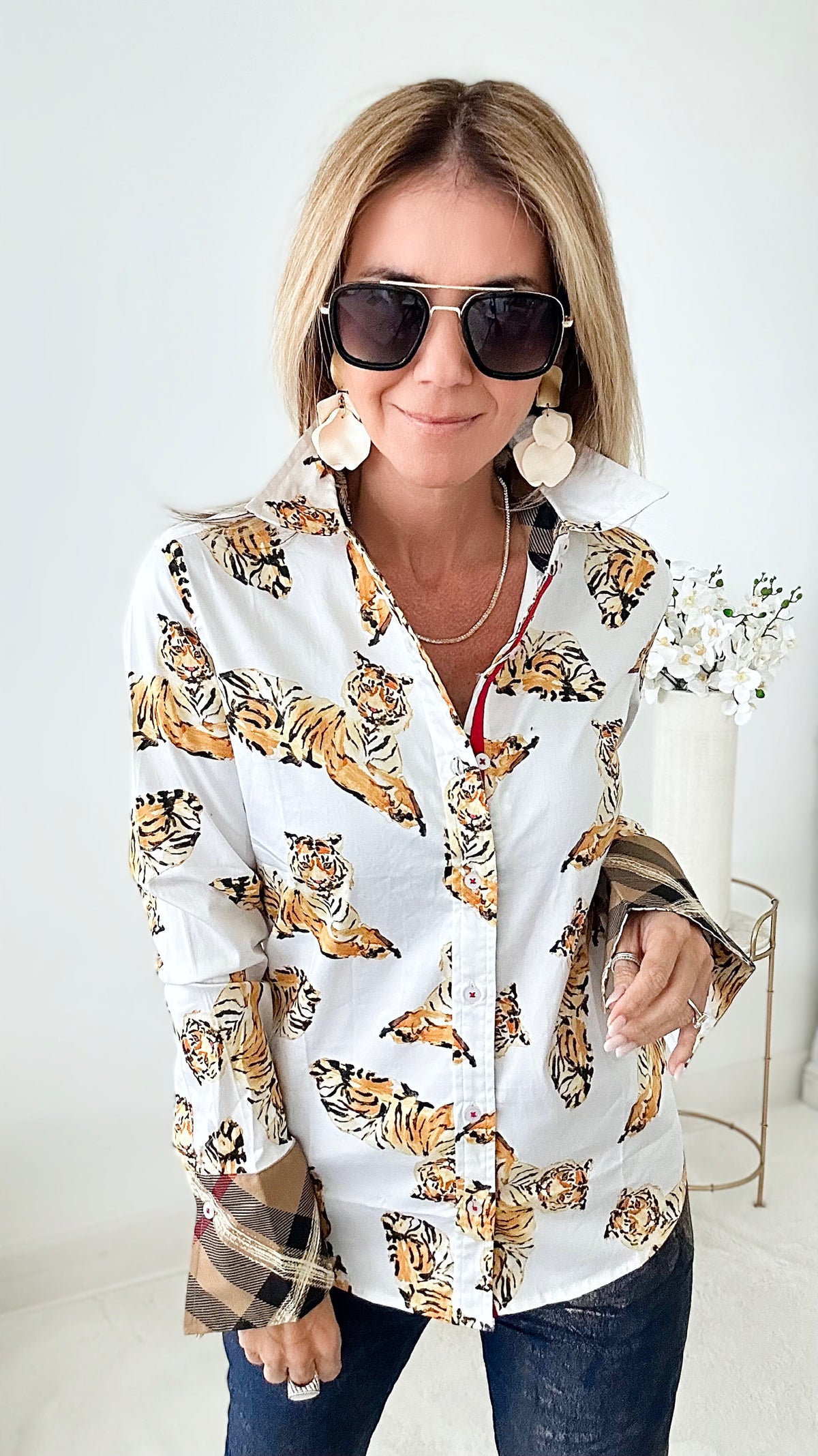 Rome Shirt Tiger Print