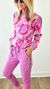 Embrace Italian Zipper Joggers-180 Joggers-Yolly-Coastal Bloom Boutique, find the trendiest versions of the popular styles and looks Located in Indialantic, FL