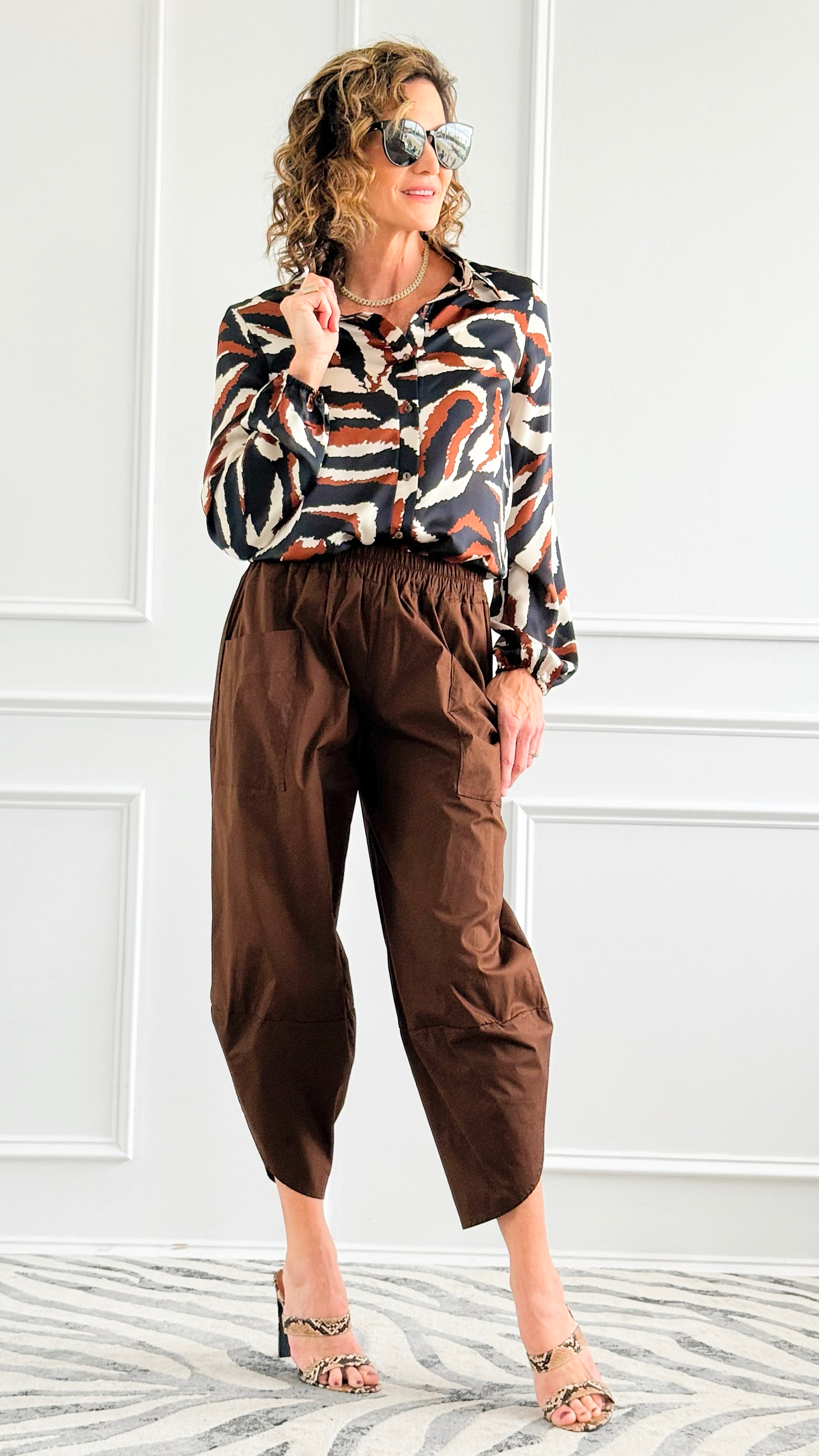 Fierce Flow Blouse-130 Long Sleeve Tops-BucketList-Coastal Bloom Boutique, find the trendiest versions of the popular styles and looks Located in Indialantic, FL