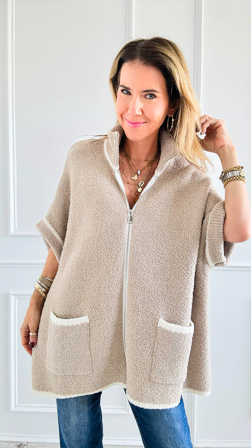 Cloud Comfort Cardigan - Beige-150 Cardigans/Layers-NYW-Coastal Bloom Boutique, find the trendiest versions of the popular styles and looks Located in Indialantic, FL