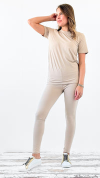 Effortless Move Active Set - Khaki-210 Loungewear/Sets-Love Poem-Coastal Bloom Boutique, find the trendiest versions of the popular styles and looks Located in Indialantic, FL