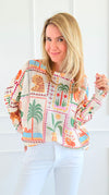 Mai Tai Majesty Italian St Tropez Sweater-140 Sweaters-SORPRESA-Coastal Bloom Boutique, find the trendiest versions of the popular styles and looks Located in Indialantic, FL