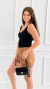 Cool Comfort Wild Shorts-Caramel-170 Bottoms/Shorts-DOE AND RAE-Coastal Bloom Boutique, find the trendiest versions of the popular styles and looks Located in Indialantic, FL