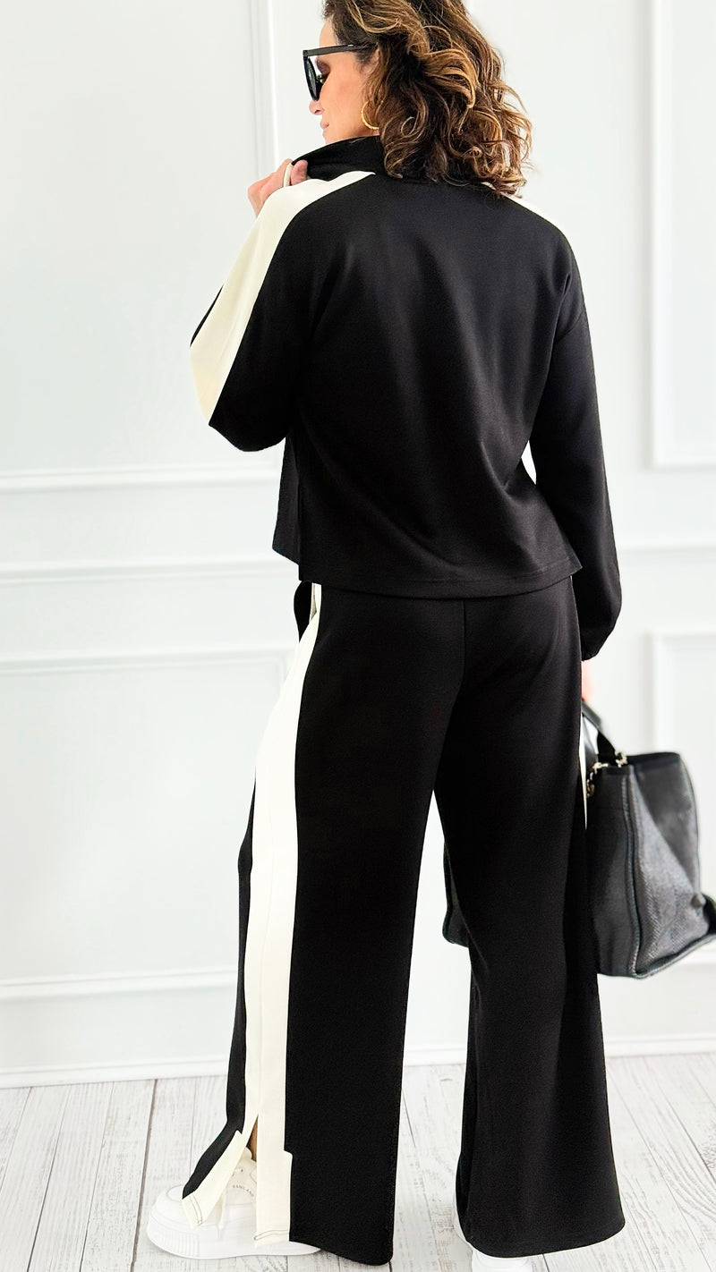 Street Luxe Drawstring Pant Set-210 Loungewear/Sets-ENTRO-Coastal Bloom Boutique, find the trendiest versions of the popular styles and looks Located in Indialantic, FL