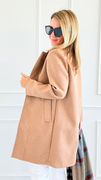 Effortlessly Refined Single Button Coat-160 Jackets-Love Tree Fashion-Coastal Bloom Boutique, find the trendiest versions of the popular styles and looks Located in Indialantic, FL