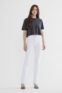 Coastal Sand Slim Straight Jean-170 Bottoms-Mica Denim-Coastal Bloom Boutique, find the trendiest versions of the popular styles and looks Located in Indialantic, FL
