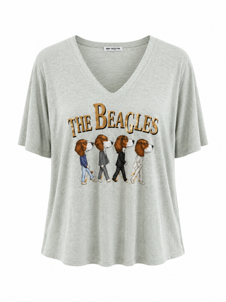 Rockstar Paws Italian Graphic Top- Sage