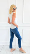 Everyday Luxe Slim Denim Jeans-190 Denim-Mica Denim-Coastal Bloom Boutique, find the trendiest versions of the popular styles and looks Located in Indialantic, FL
