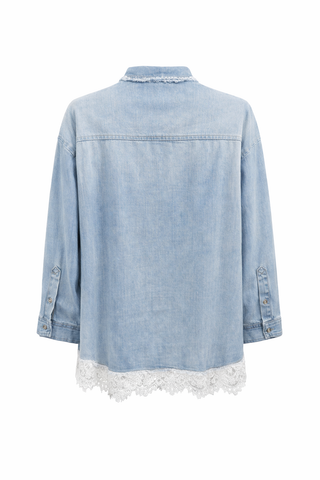 Soft Edge Lace Button Dawn Top
