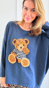 Custom CB Cuddly Stripes Italian Pullover-140 Sweaters-Italianissimo / Holly-Coastal Bloom Boutique, find the trendiest versions of the popular styles and looks Located in Indialantic, FL