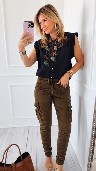 Cargo  Wish List Italian Joggers- Brown