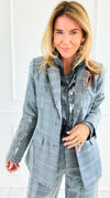 Disco Grid Sequin Blazer-160 Jackets-Fate BY LFD-Coastal Bloom Boutique, find the trendiest versions of the popular styles and looks Located in Indialantic, FL