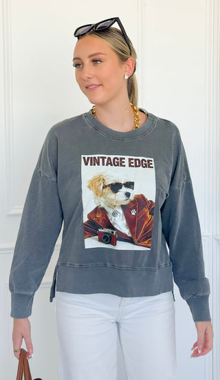 Vintage Pup Italian Sweatshirt