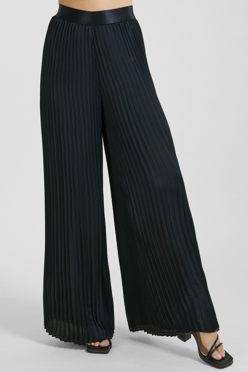 Wide Leg Pleated Pants-170 Bottoms-Glam-Coastal Bloom Boutique, find the trendiest versions of the popular styles and looks Located in Indialantic, FL