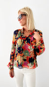 Peonies & Lilies Ruffle Blouse-130 Long Sleeve Tops-Fate By LFD-Coastal Bloom Boutique, find the trendiest versions of the popular styles and looks Located in Indialantic, FL