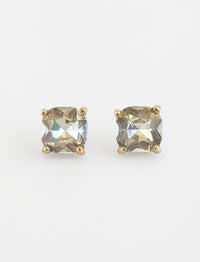 Cushion Stone Stud Evening Earrings - Clear -CZ-230 Jewelry-NYW-Coastal Bloom Boutique, find the trendiest versions of the popular styles and looks Located in Indialantic, FL