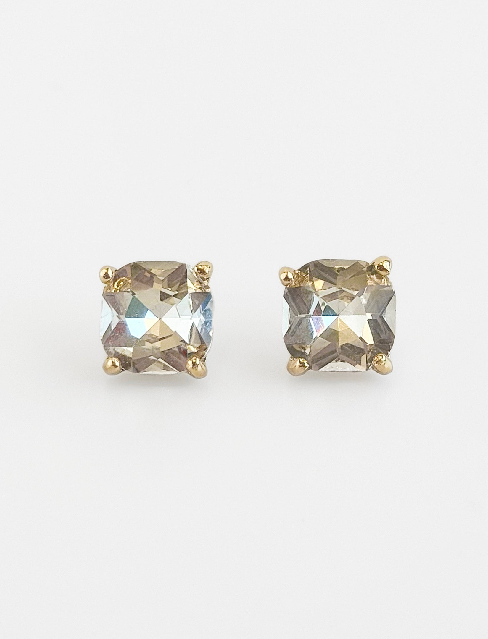 Cushion Stone Stud Evening Earrings - Clear -CZ-230 Jewelry-NYW-Coastal Bloom Boutique, find the trendiest versions of the popular styles and looks Located in Indialantic, FL