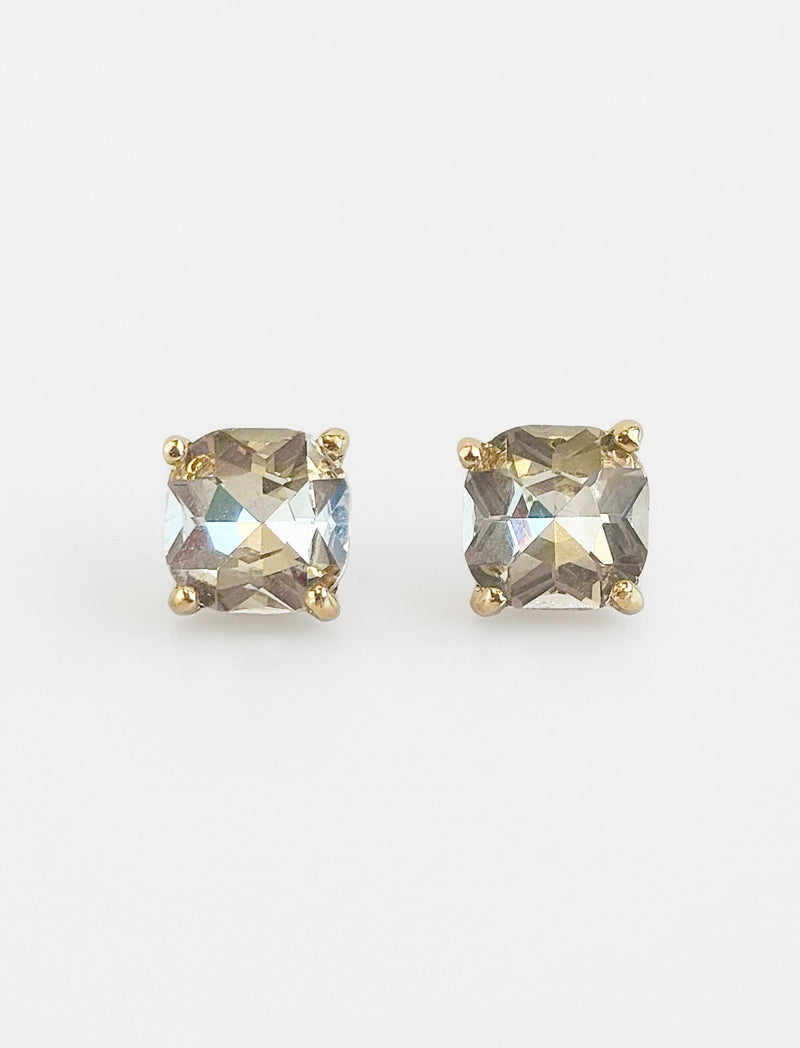Cushion Stone Stud Evening Earrings - Clear -CZ-230 Jewelry-NYW-Coastal Bloom Boutique, find the trendiest versions of the popular styles and looks Located in Indialantic, FL