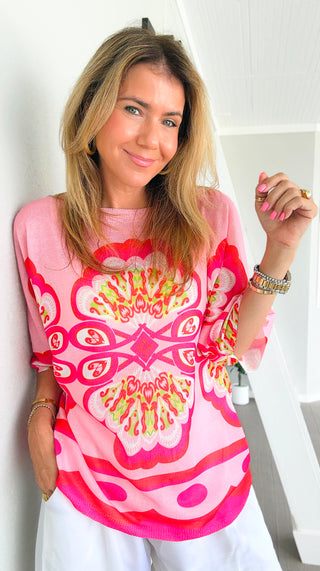 Cabana Crush Italian Monaco Knit Top
