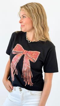 Tied Style Top-110 Short Sleeve Tops-Sterling Kreek-Coastal Bloom Boutique, find the trendiest versions of the popular styles and looks Located in Indialantic, FL