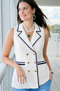 Portside Elegance Knit Vest