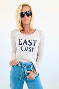 East Coast Knit Oversized Sweater-Beige-140 Sweaters-Miracle-Coastal Bloom Boutique, find the trendiest versions of the popular styles and looks Located in Indialantic, FL