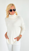 Slope & Style Italian Sweater- Ivory-140 Sweaters-Italianissimo-Coastal Bloom Boutique, find the trendiest versions of the popular styles and looks Located in Indialantic, FL