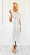 Seaside Stroll Button Dress-200 Dresses/Jumpsuits/Rompers-V6-Coastal Bloom Boutique, find the trendiest versions of the popular styles and looks Located in Indialantic, FL