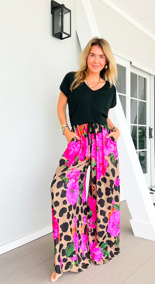 Fierce in Florals Kapri Italian Pants