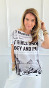 Women Times Italian Graphic Tee-110 short Sleeve Top-Italianissimo-Coastal Bloom Boutique, find the trendiest versions of the popular styles and looks Located in Indialantic, FL