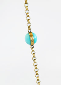 Aqua Station Long Necklace-230 Jewelry-YOCHI-Coastal Bloom Boutique, find the trendiest versions of the popular styles and looks Located in Indialantic, FL