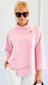 Italian Kaleidoscope Scuba Jacket - Light Pink