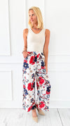 Garden Grove Italian Pant- Red-100 Pants-Italianissimo-Coastal Bloom Boutique, find the trendiest versions of the popular styles and looks Located in Indialantic, FL
