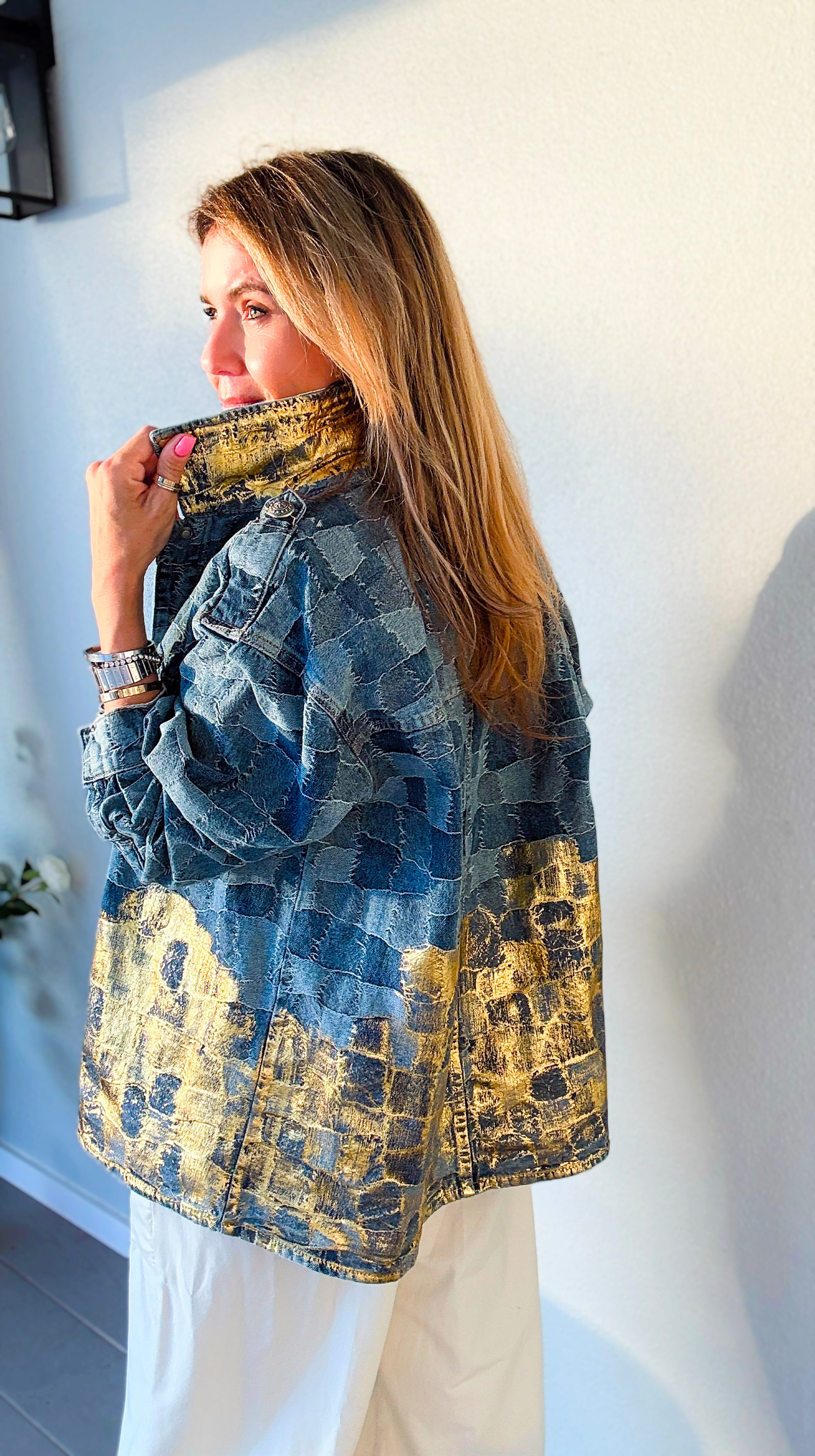 CB Custom - Gold Rush Denim Jacket