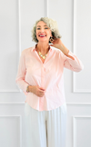 Under Pressure Italian Blouse- Light Pink-130 Long sleeve top-Italianissimo/ JOY & LOVE-Coastal Bloom Boutique, find the trendiest versions of the popular styles and looks Located in Indialantic, FL