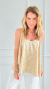 Wild Luxe Italian Relaxed Tank Top-100 Sleeveless Tops-Italianissimo-Coastal Bloom Boutique, find the trendiest versions of the popular styles and looks Located in Indialantic, FL