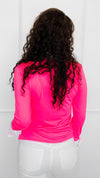 The Frankie Button Down Top - Neon Pink-130 Long Sleeve Tops-EC COLLECTION INC-Coastal Bloom Boutique, find the trendiest versions of the popular styles and looks Located in Indialantic, FL