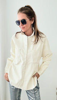 Wondrous Winter Oversized Shacket-160 Jackets-HYFVE-Coastal Bloom Boutique, find the trendiest versions of the popular styles and looks Located in Indialantic, FL