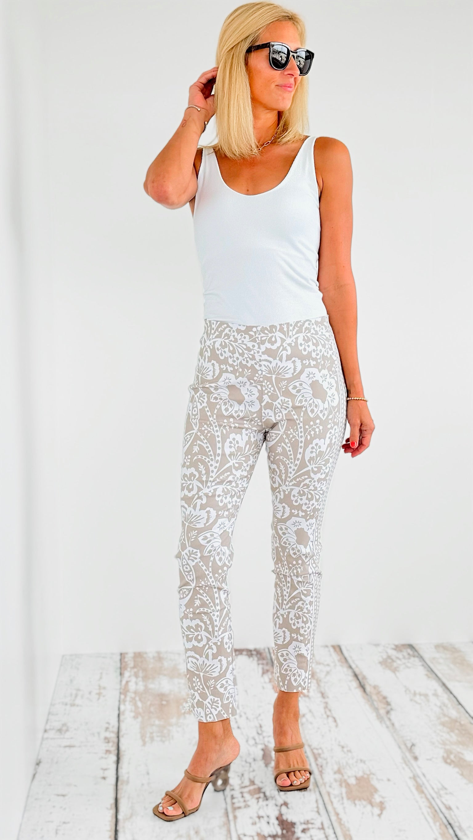 Floral Print Pants-170 Bottoms-Gretchen Scott-Coastal Bloom Boutique, find the trendiest versions of the popular styles and looks Located in Indialantic, FL