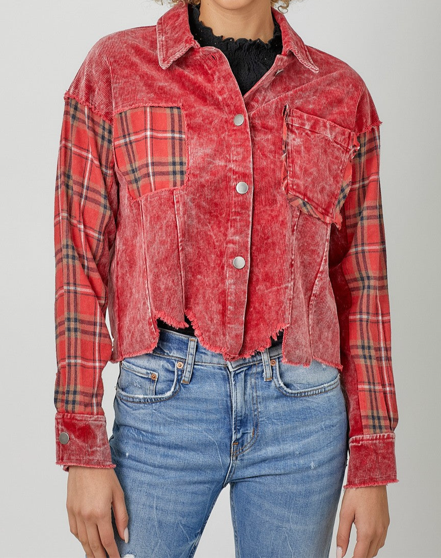 Grunge Chic Cutout Jacket-160 Jackets-mystree-Coastal Bloom Boutique, find the trendiest versions of the popular styles and looks Located in Indialantic, FL
