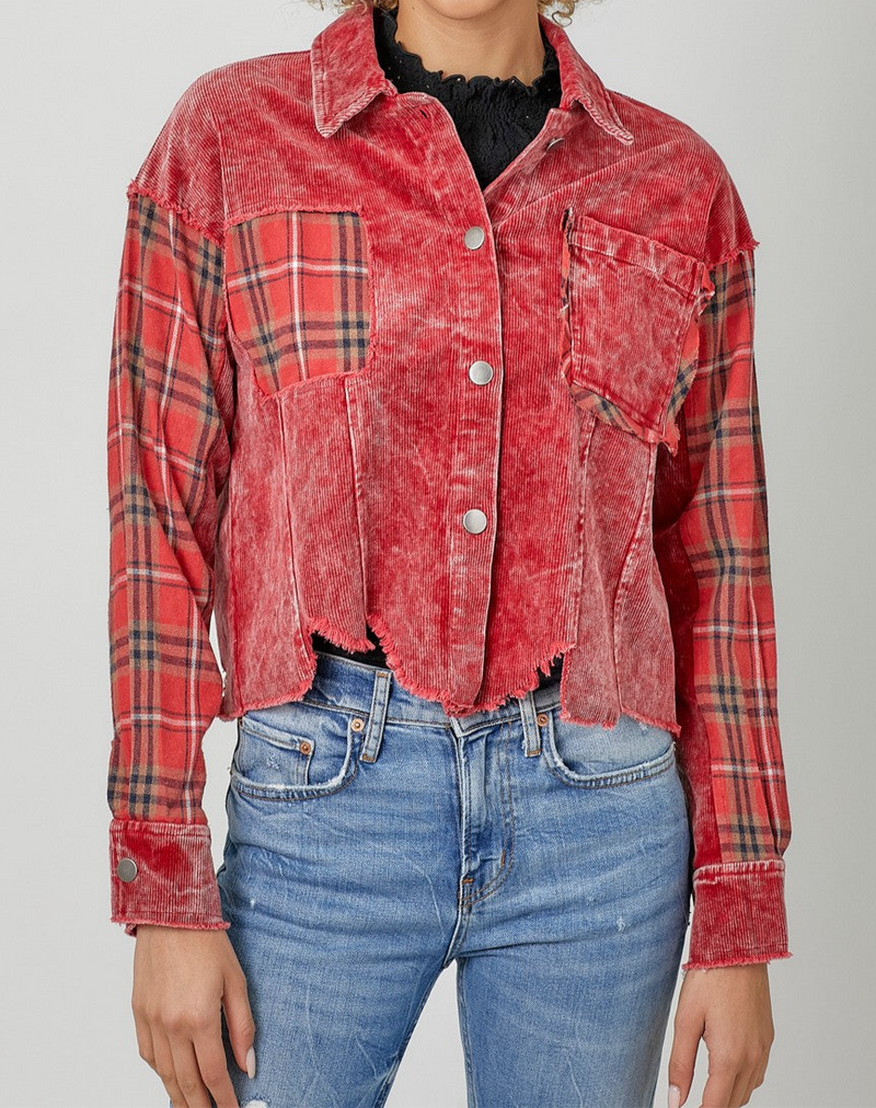 Grunge Chic Cutout Jacket-160 Jackets-mystree-Coastal Bloom Boutique, find the trendiest versions of the popular styles and looks Located in Indialantic, FL