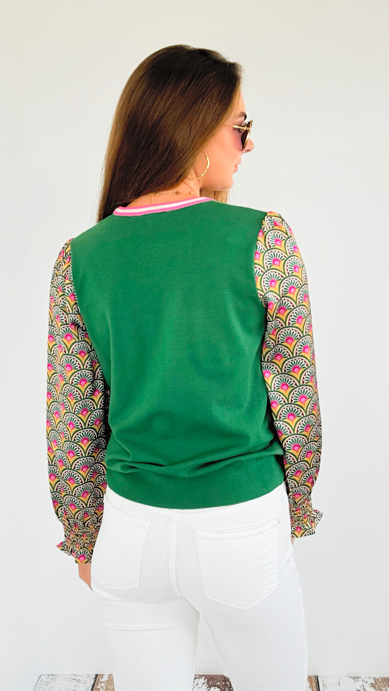 Fiesta Bloom Sweater-110 Short Sleeve Tops-THML-Coastal Bloom Boutique, find the trendiest versions of the popular styles and looks Located in Indialantic, FL