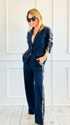 Fierce Contrast Italian Set-210 Loungewear/Sets-AMIRA-Coastal Bloom Boutique, find the trendiest versions of the popular styles and looks Located in Indialantic, FL