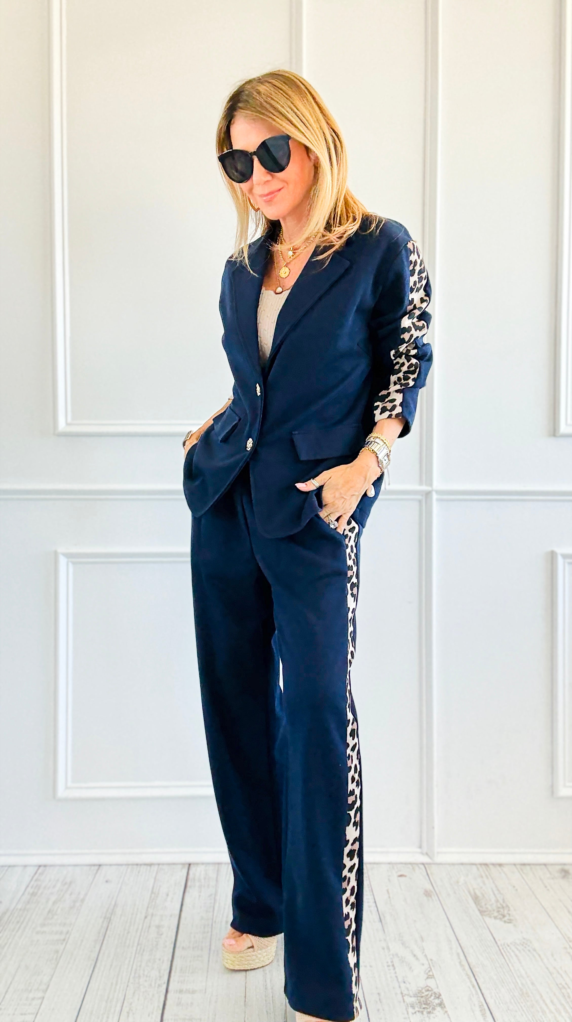 Fierce Contrast Italian Set-210 Loungewear/Sets-AMIRA-Coastal Bloom Boutique, find the trendiest versions of the popular styles and looks Located in Indialantic, FL