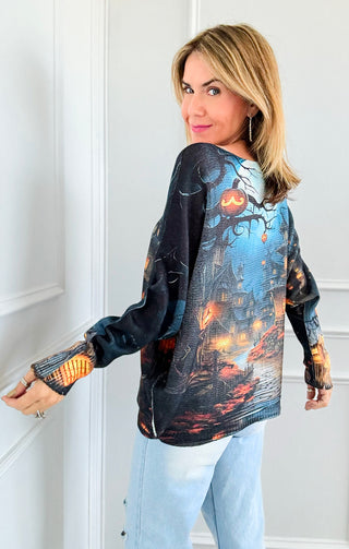 Spooktacular Italian St Tropez Knit-140 Sweaters-Italianissimo-Coastal Bloom Boutique, find the trendiest versions of the popular styles and looks Located in Indialantic, FL