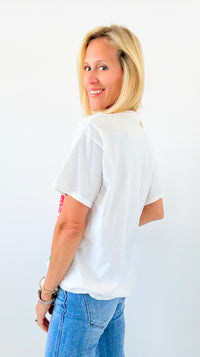 Midnight Racer Cotton Tee-110 short Sleeve Top-Sweet Claire-Coastal Bloom Boutique, find the trendiest versions of the popular styles and looks Located in Indialantic, FL