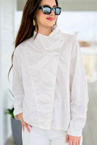 Asymmetry Affair Italian Button Top