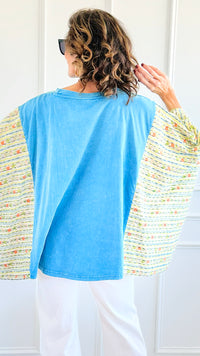 Dollyverse Kantha Poncho Top-150 Cardigan Layers-Blue Velvet-Coastal Bloom Boutique, find the trendiest versions of the popular styles and looks Located in Indialantic, FL